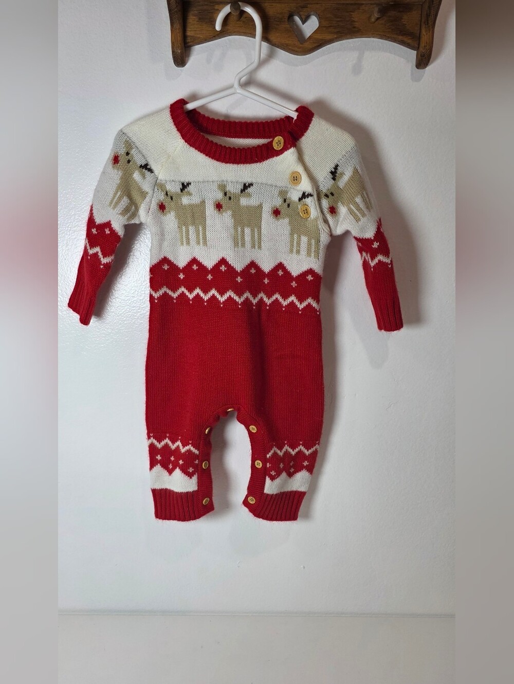 🎄 Christmas Reindeer Baby Outfit